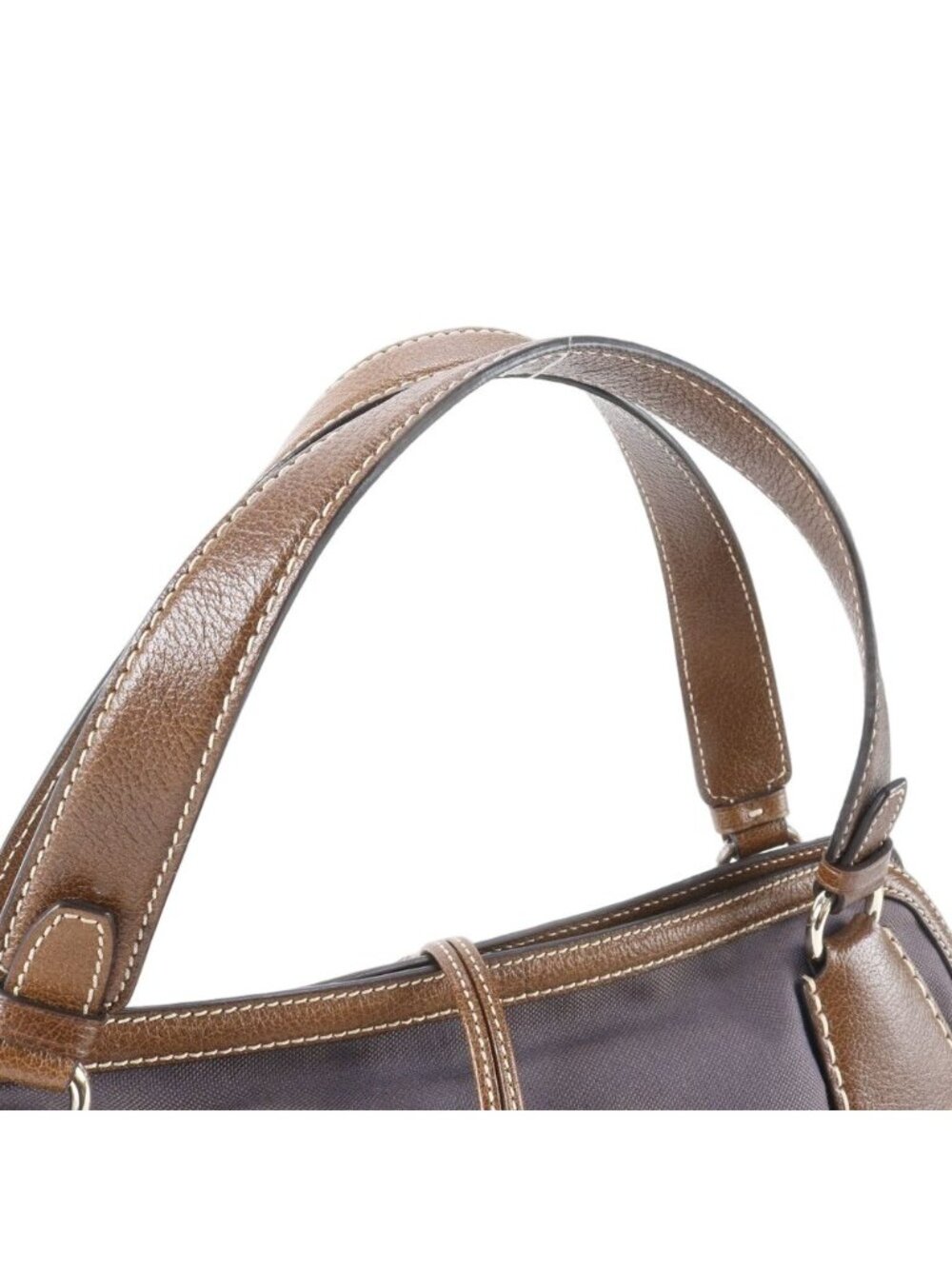 Celine Carriage Pattern Leather Canvas Tote Shoulder - Picture 2 of 8